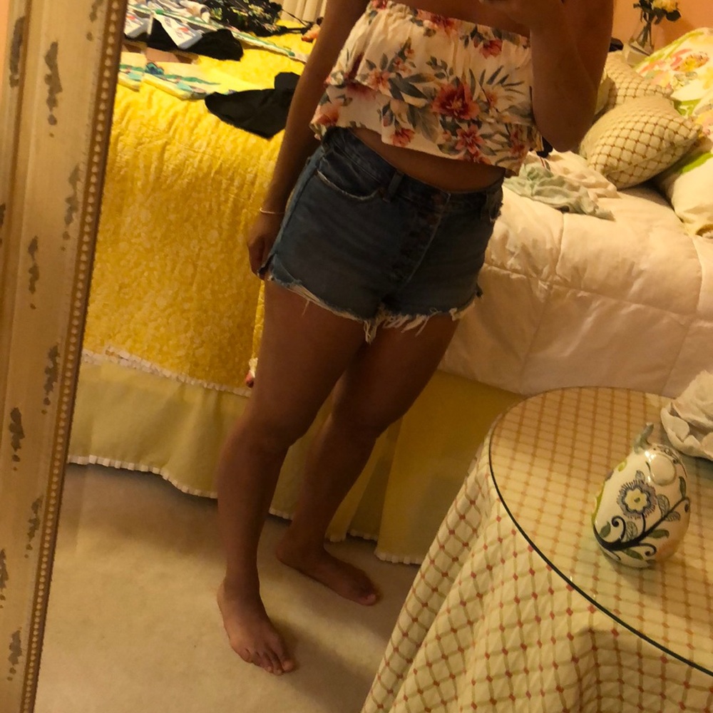 Floral tube top